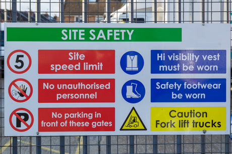 Understanding the Four Key Colours in Health and Safety Signs and Their Meanings