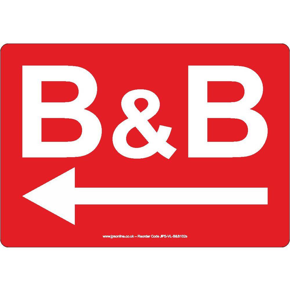 B&B Left Arrow Sign – JPS Online Ltd