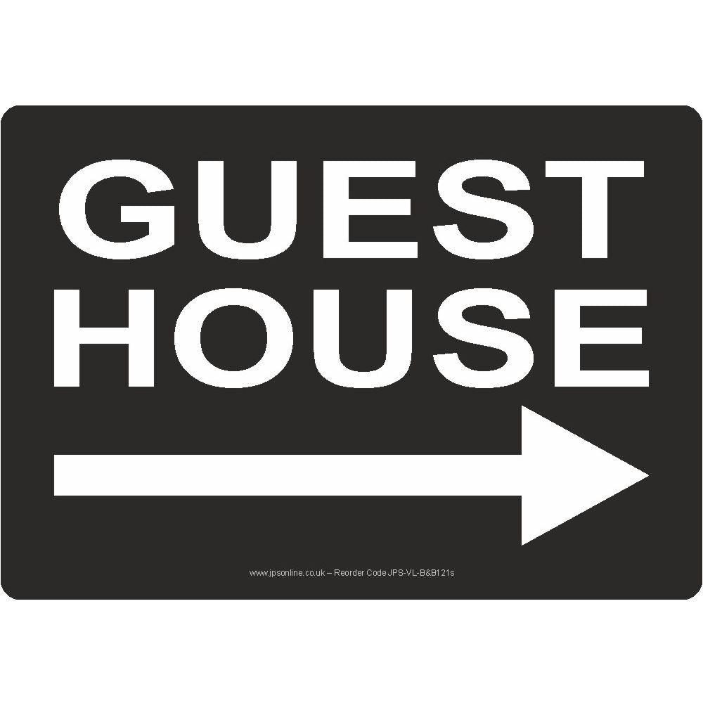 Guest House Right Arrow Sign - JPS Online Ltd