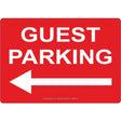 Guest Parking Left Arrow Sign - JPS Online Ltd