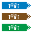 Lodge (Right Arrow) Sign - JPS Online Ltd