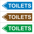 Toilets (Left Arrow) Sign - JPS Online Ltd