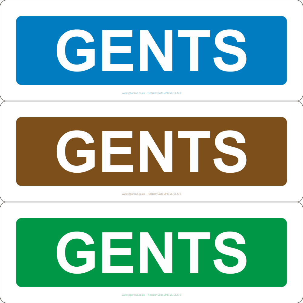 Toilets – Gents Sign – JPS Online Ltd