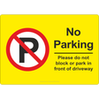 No Parking Do Not Block Driveway - JPS Online Ltd
