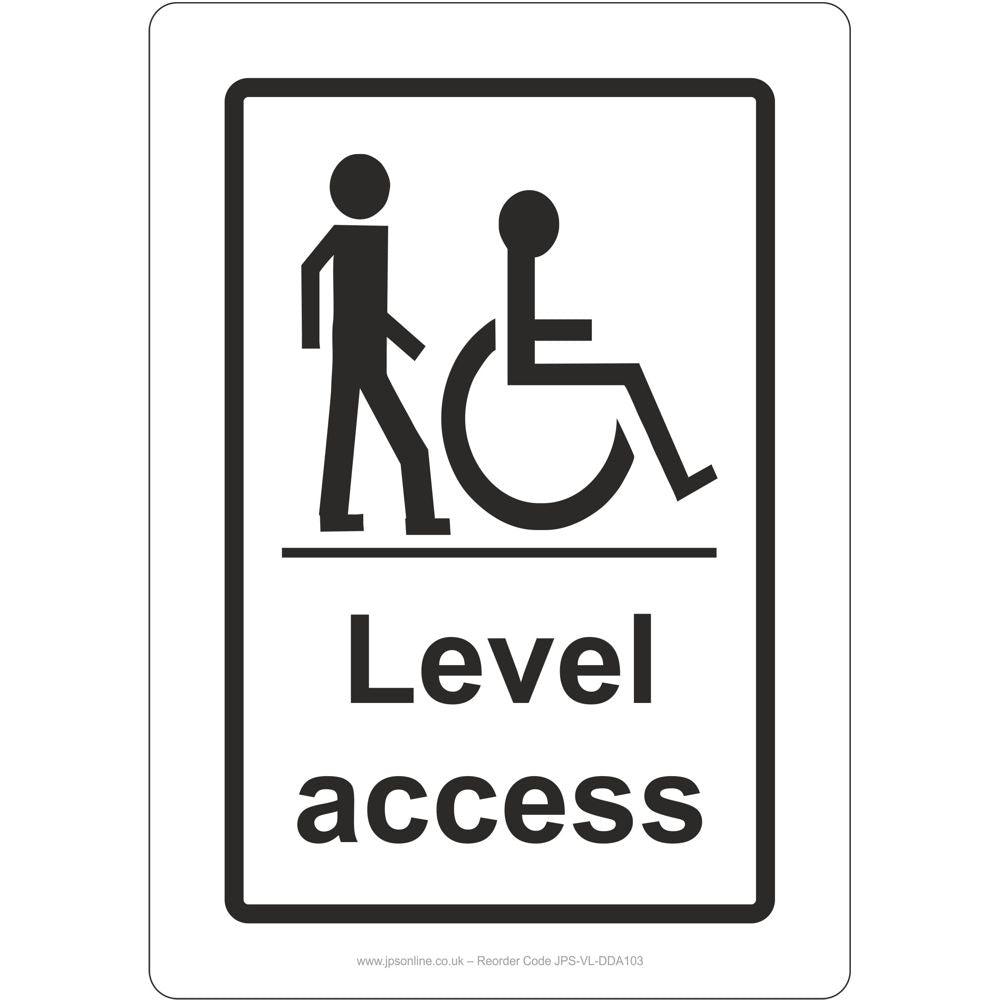 Level Access Sign – JPS Online Ltd