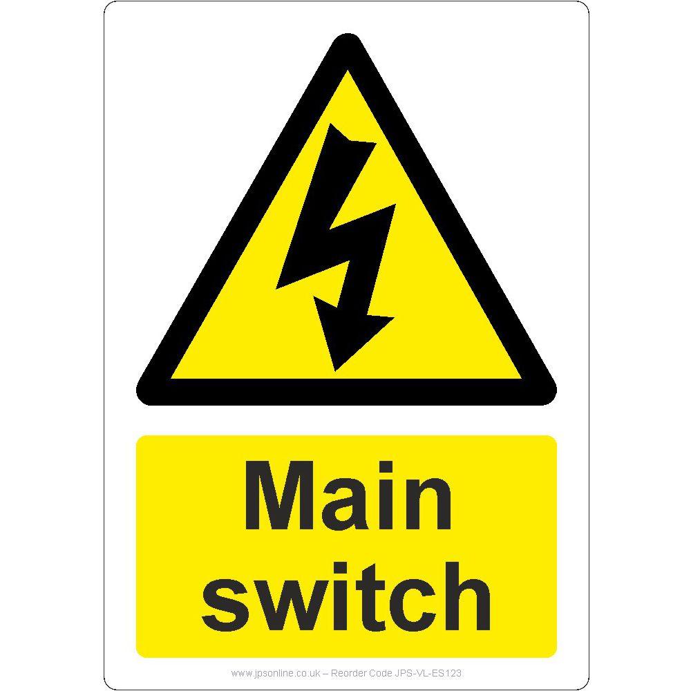 Main Switch Sign – JPS Online Ltd