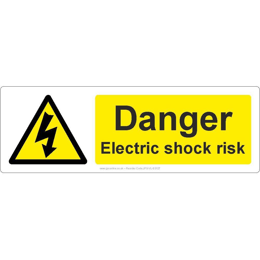 Danger Electric Shock Risk Sign - JPS Online Ltd