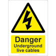 Danger Underground Live Cables Sign - JPS Online Ltd