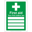 Your First Aiders Are Sign - JPS Online Ltd
