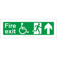 Fire Exit Arrow Up Sign - JPS Online Ltd