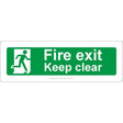 Fire Exit Keep Clear Sign - JPS Online Ltd