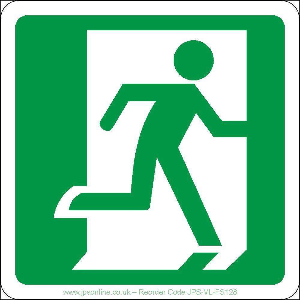 Fire Exit With Graphic Right Sign – JPS Online Ltd