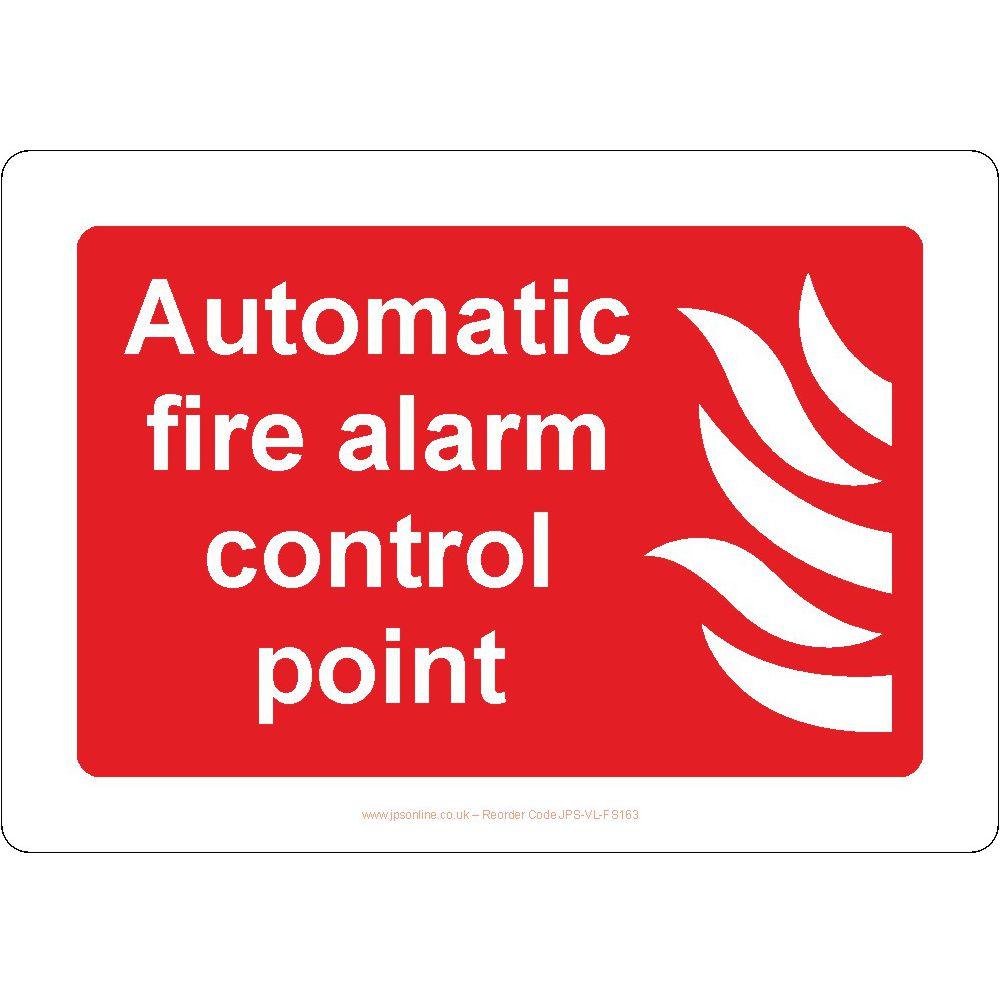Automatic Fire Alarm Control Point Sign - JPS Online Ltd