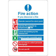 Fire Action If You Discover A Fire Sign - JPS Online Ltd