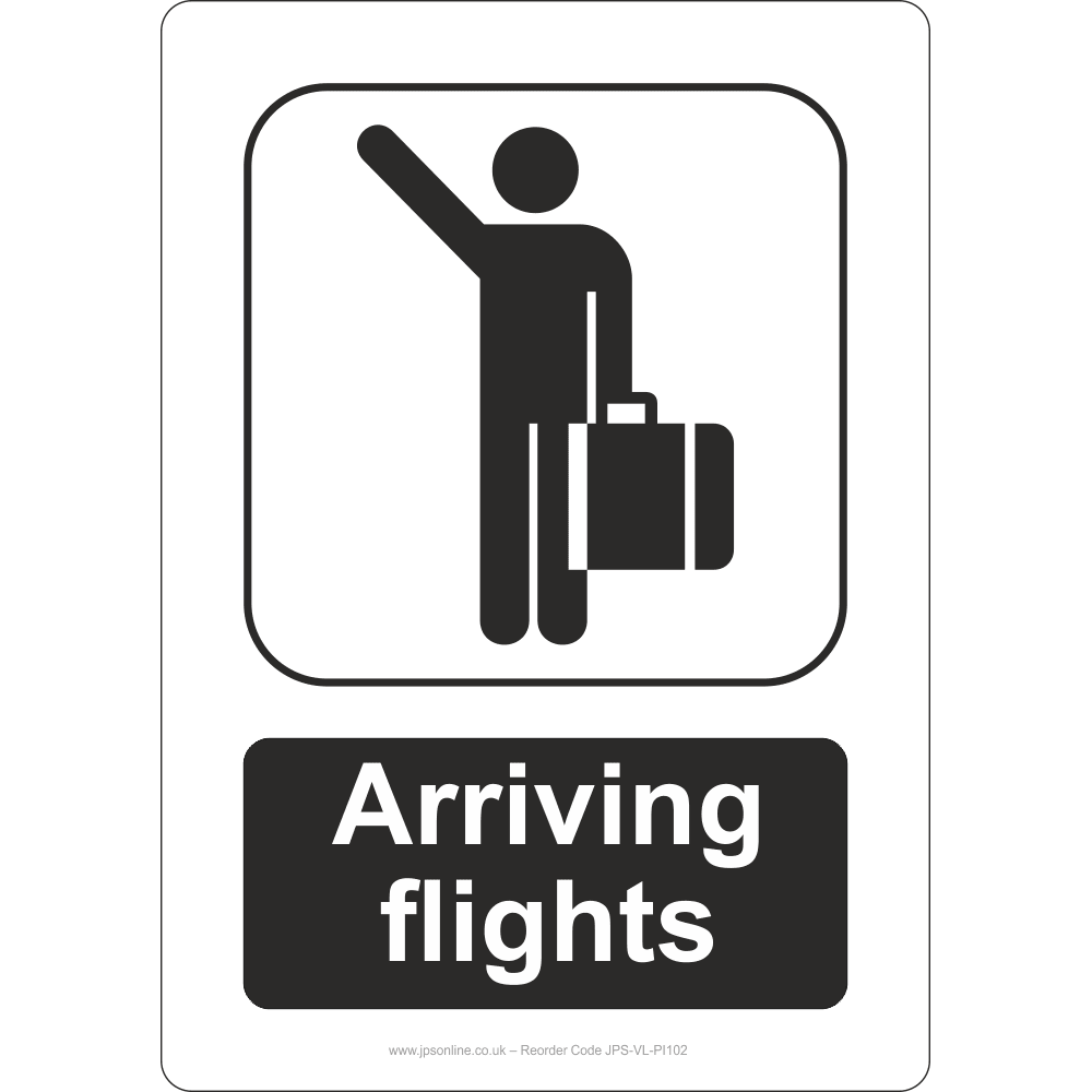 Arriving Flights Sign - JPS Online Ltd