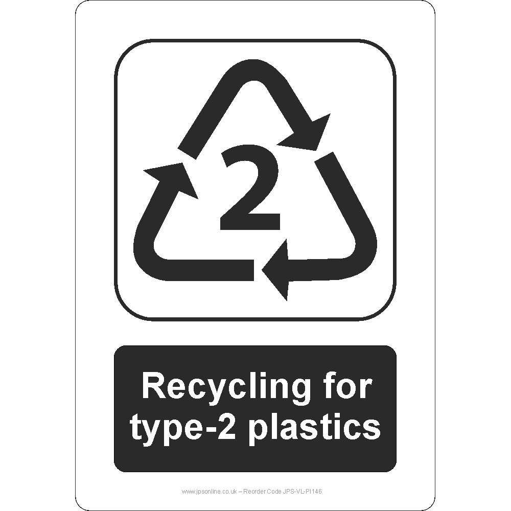 Recycling for Type-2 Plastics Sign - JPS Online Ltd