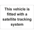 This Vehicle Is Fitted With A Satellite Tracking System Sign - JPS Online Ltd