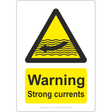 Warning Strong Currents Sign - JPS Online Ltd