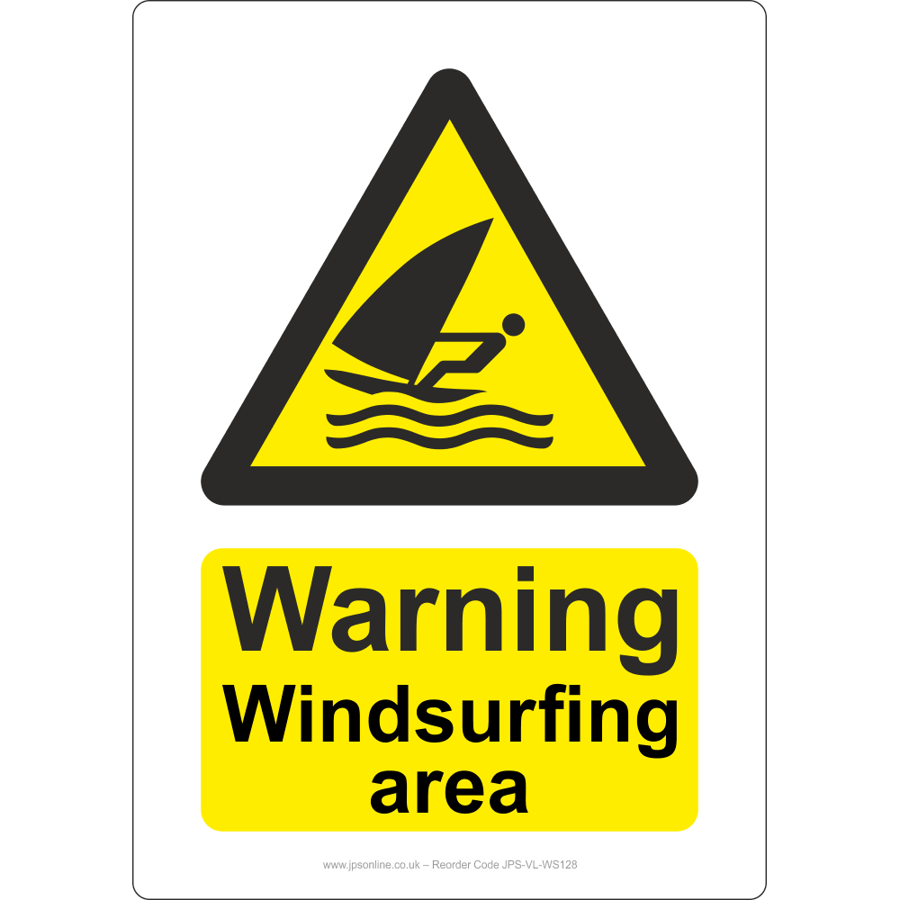 Warning Windsurfing Area Sign – JPS Online Ltd