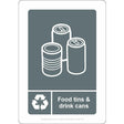 Mixed Food Tins & Drink Cans Sign - JPS Online Ltd