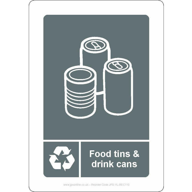 Mixed Food Tins & Drink Cans Sign - JPS Online Ltd