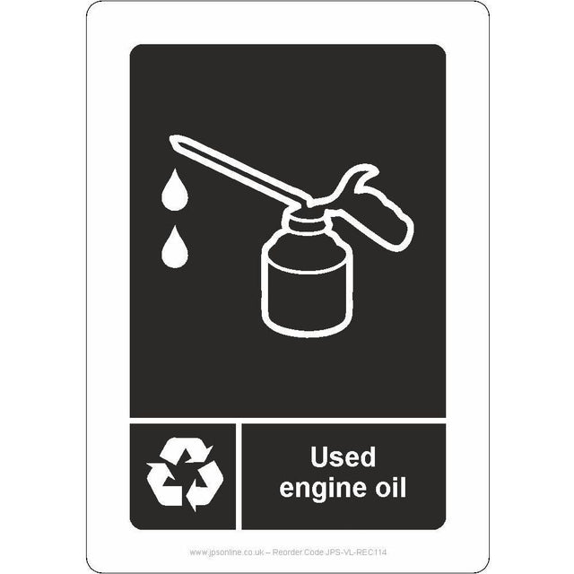 Used Engine Oil Sign - JPS Online Ltd