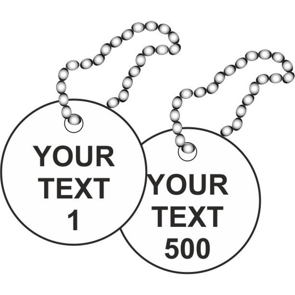 Custom Valve Tags. Pack of 500 - JPS Online Ltd