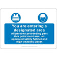 Designated Area Sign - JPS Online Ltd