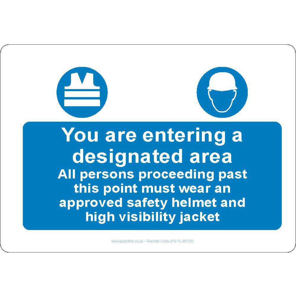 Designated Area Sign - JPS Online Ltd