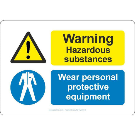 Warning and Mandatory Hazard/Protective Sign - JPS Online Ltd