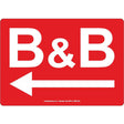 B&B Left Arrow Sign - JPS Online Ltd