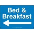 Bed & Breakfast Left Arrow Sign - JPS Online Ltd