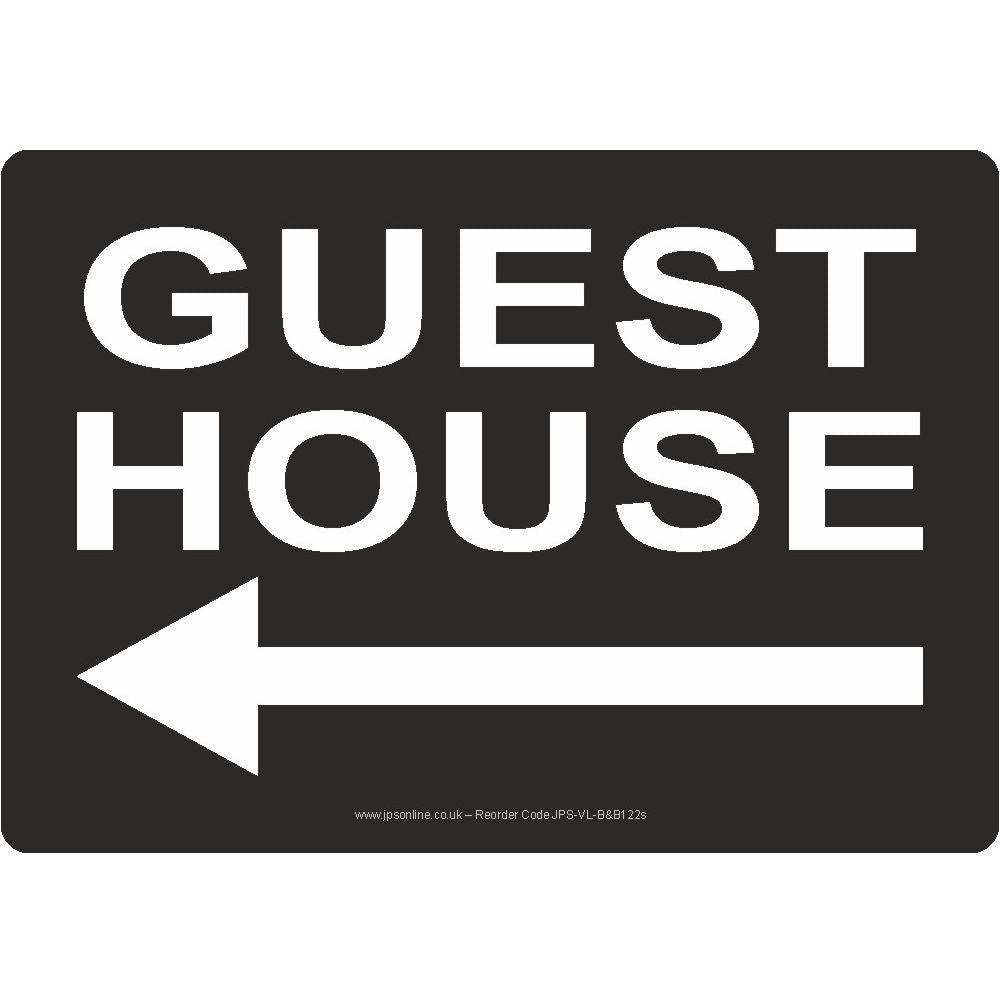 Guest House Left Arrow Sign - JPS Online Ltd