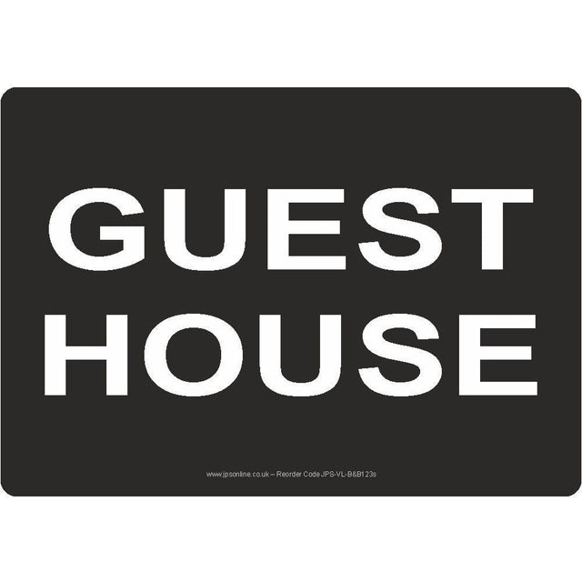 Guest House Sign - JPS Online Ltd