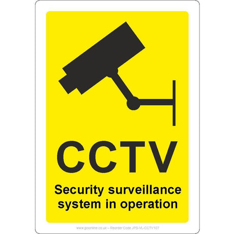 CCTV Security Surveillance System In Operation Sign - JPS Online Ltd