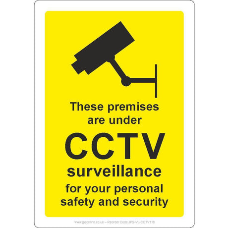 These Premises Are Under CCTV Surveillance Sign - JPS Online Ltd