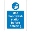 Use Handwash Station Before Entering Sign - JPS Online Ltd