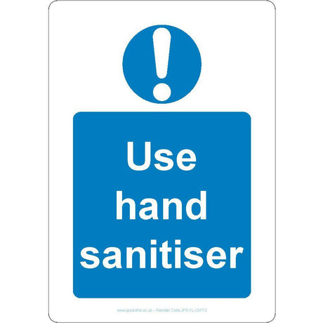 Use Hand Sanitiser Sign - JPS Online Ltd