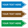 Your Text Here (Right Arrow) Sign - JPS Online Ltd