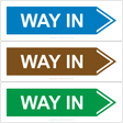 Way In (Right Arrow) Sign - JPS Online Ltd