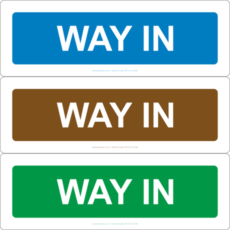 Way In Sign - JPS Online Ltd