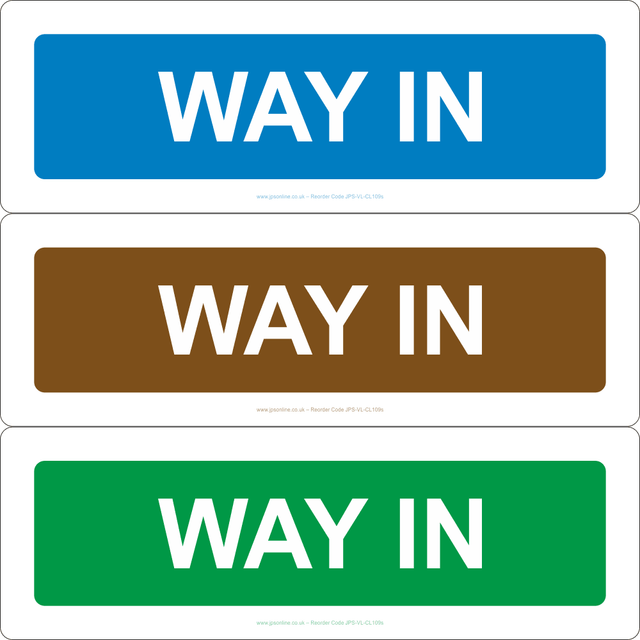 Way In Sign - JPS Online Ltd