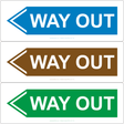 Way Out (Left Arrow) Sign - JPS Online Ltd