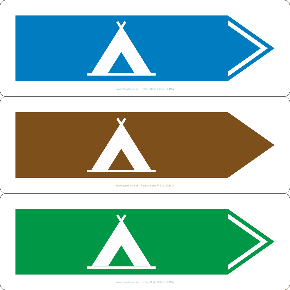 Tent (Right Arrow) Sign - JPS Online Ltd