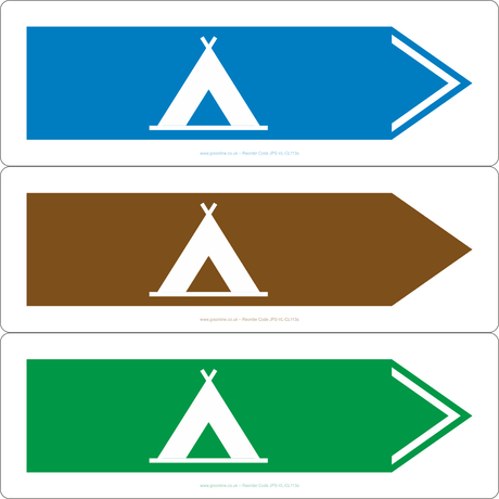 Tent (Right Arrow) Sign - JPS Online Ltd