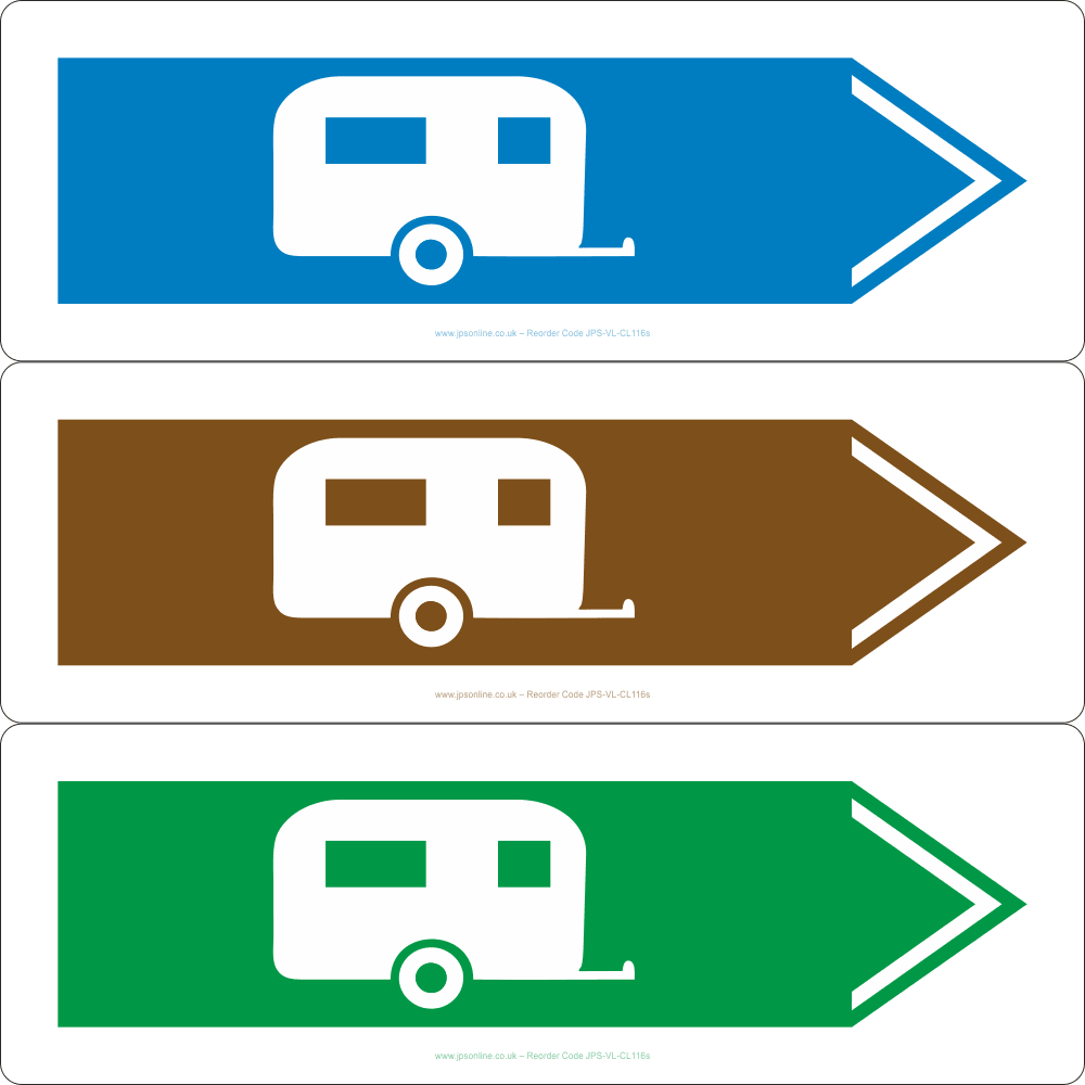 Caravan (Right Arrow) Sign – JPS Online Ltd