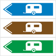 Caravan (Left Arrow) Sign - JPS Online Ltd