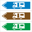 Motorhome (Left Arrow) Sign - JPS Online Ltd