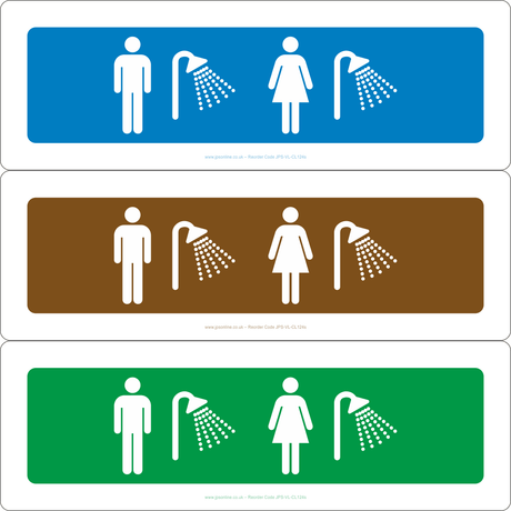 Male/Female Showers Sign - JPS Online Ltd