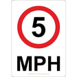 5 mph Sign - JPS Online Ltd